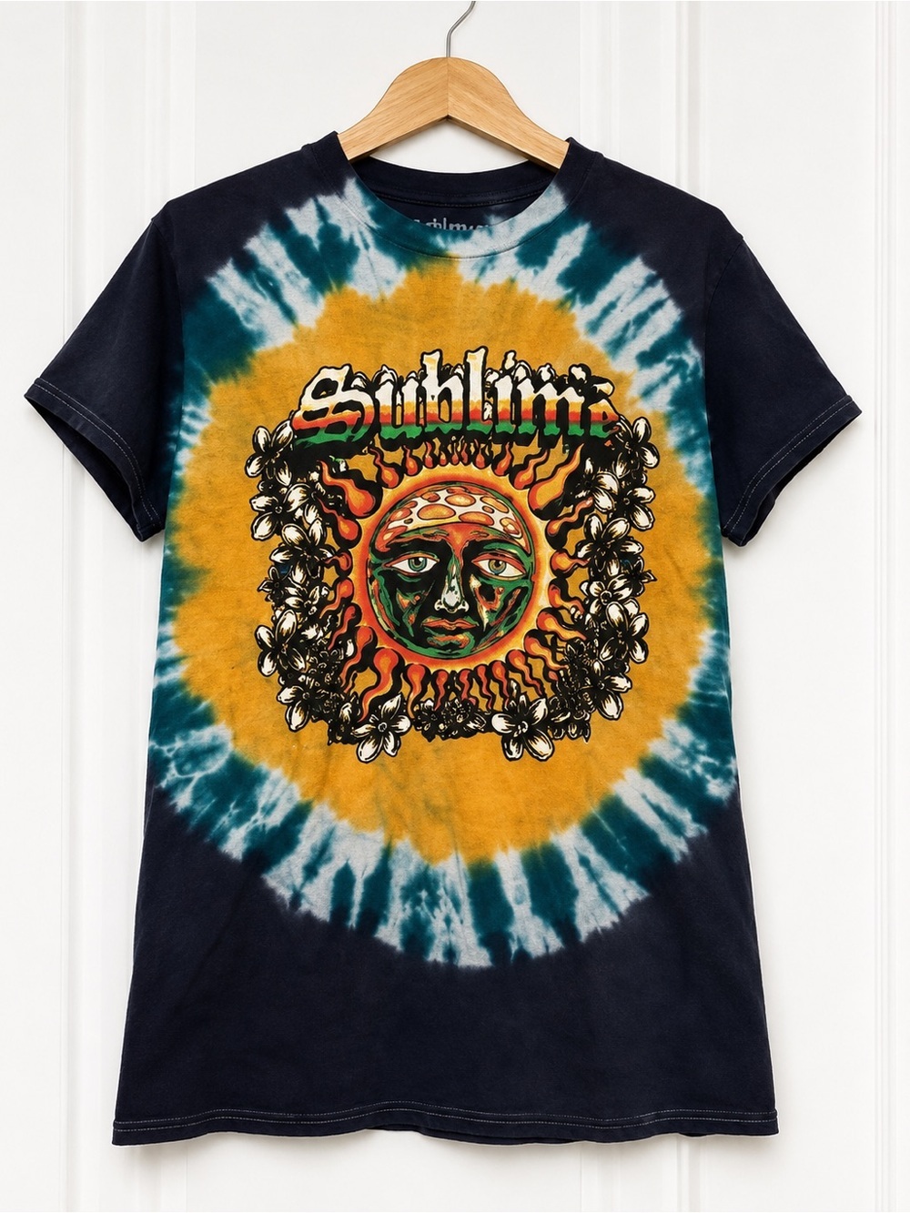 Sublime Sun Logo Tie Dye Graphic Band T-Shirt Small